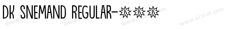 DK Snemand Regular字体转换